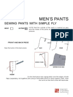 Men'S Pants: Sewing Pants With Simple FLY