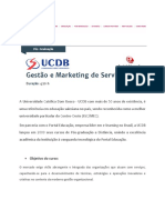 Conteudo Programatico Gestao e Marketing de Servicos