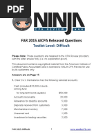 FAR CPA Exam Practice Questions Guide | PDF | Depreciation | Stocks