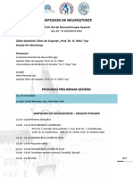 Simpozion de Neurostiinte - 29-31 Oct - Iasi - PROGRAM PRELIMINAR PDF