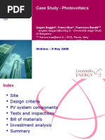 Photovoltaics Case Study