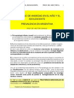 Trastorno de Ansiedad en El Niño y El Adolescente