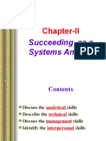 Chapter-II: Succeeding As A Systems Analysts