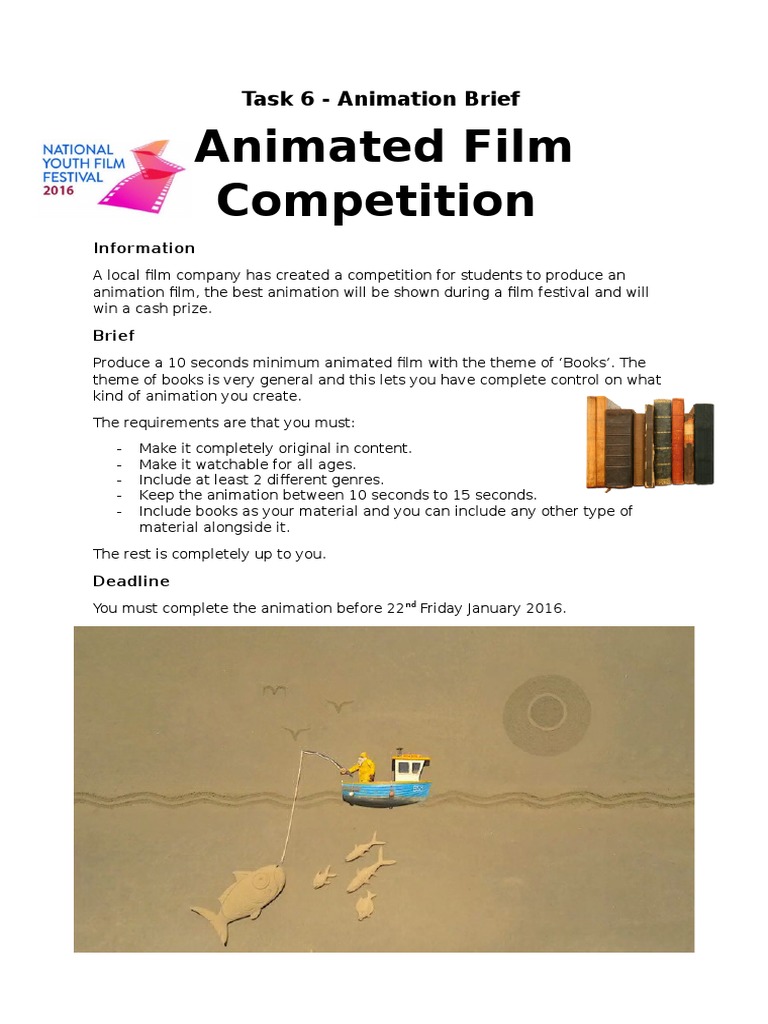 Student Animation Film Competition | PDF