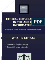Taha Luthfee Ethicalimplicationintheageofinformation