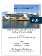 2008 Aust Championships Announcement