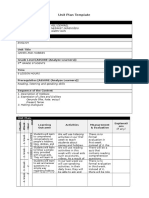 Unit Plan Template: Authors