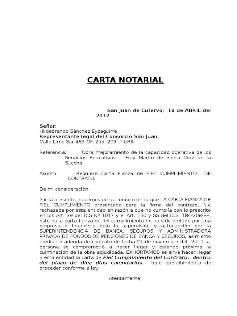 Require Carta de Fiel Cumplimiento | PDF | Seguro | Gobierno