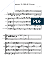 Broma Musical KV 522 - II Menuet - Partitura Completa