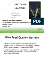 Food Quality and Why It Maters