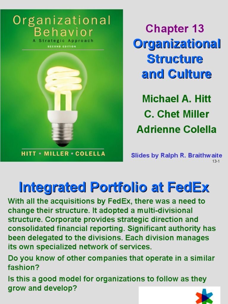 Organizational Structure and Culture Case Study | PDF | Business | Self ...
