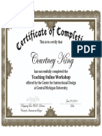 CMU Teaching Online Certificate