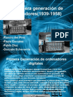 La Primera Generación de Ordenadores(1939-1958)