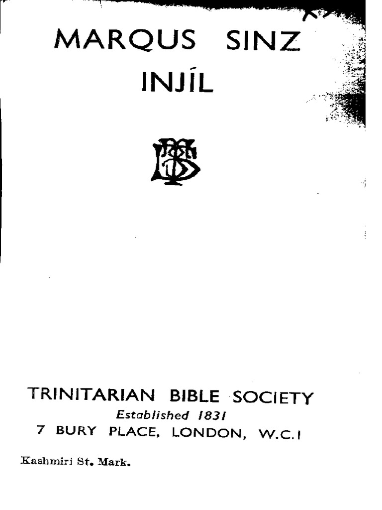 Kashmiri Bible - Gospel of Mark 2 PDF | PDF