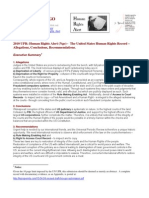 10-04-07 Human Rights Alert (NGO) Appendix To Submssion For The UPR of The United States by The United Nations Human Rights Council