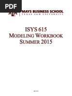 Database Intro Modeling Workbook (Summer 2015)