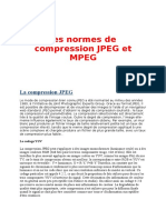 Les Normes de Compression Jpeg Et Mpeg