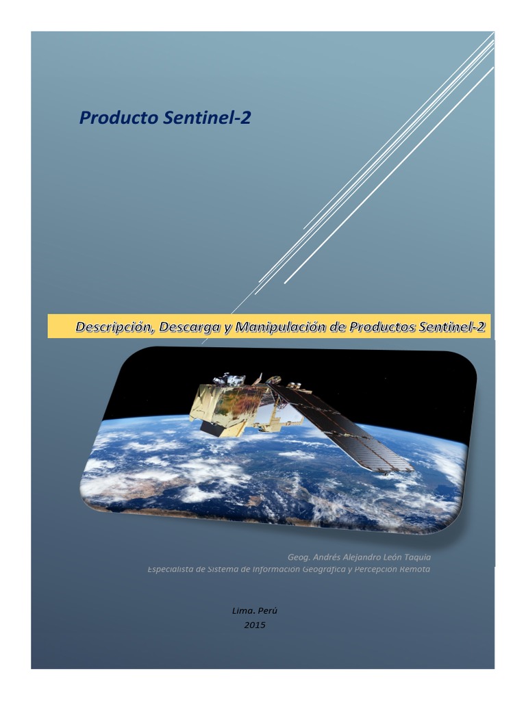 Productos y Manipulación de Sentinel-2 | PDF | Informática ...