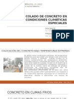 Colado de Concreto en Condiciones Climaticas Especiales