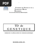 TD génétique L2 