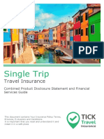 Single Trip: Travel Insurance