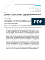 Evidence of Coal-Fly-Ash Toxic Chemical Geoengineering in The Troposphere: Consequences For Public Health