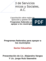 Programas Federales SEP 2015