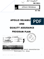 NASA NHB 5300.1A Apollo Reliability and Quality Assurance Program Plan