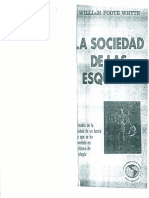 La Sociedad de Las Esquinas W Foote Whyte