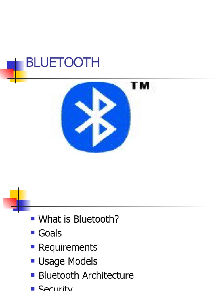 Bluetooth | PDF | Bluetooth | Computer Network