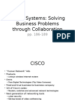 CISCO Systems: Solving Business Problems Through Collaboration