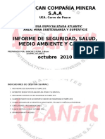 Informe Mensual de Seguridad Octubre 2010