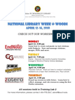 National Library Week 2010 Workshops