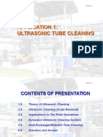 Application 1: Ultrasonic Tube Cleaning