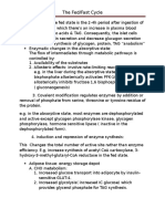 The Fed/Fast Cycle: Metabolic Changes Between Feeding and Fasting States