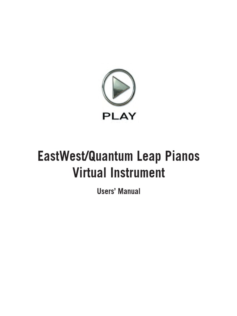 EWQL Pianos Manual PDF Piano License