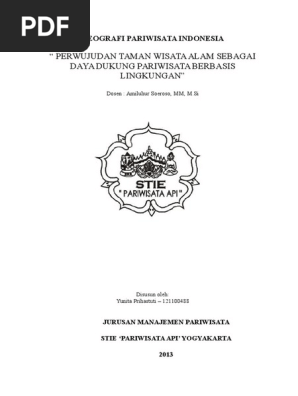 Makalah Pariwisata Dan Lingkungan Doc