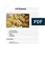 Beef Siomai Recipe