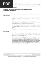 Technical Note: LPSDRAM Unterminated Point-to-Point System Design: Layout and Routing Tips