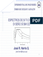 Espectros Sitio Diseno Sismico