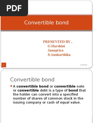 Convertible Bonds