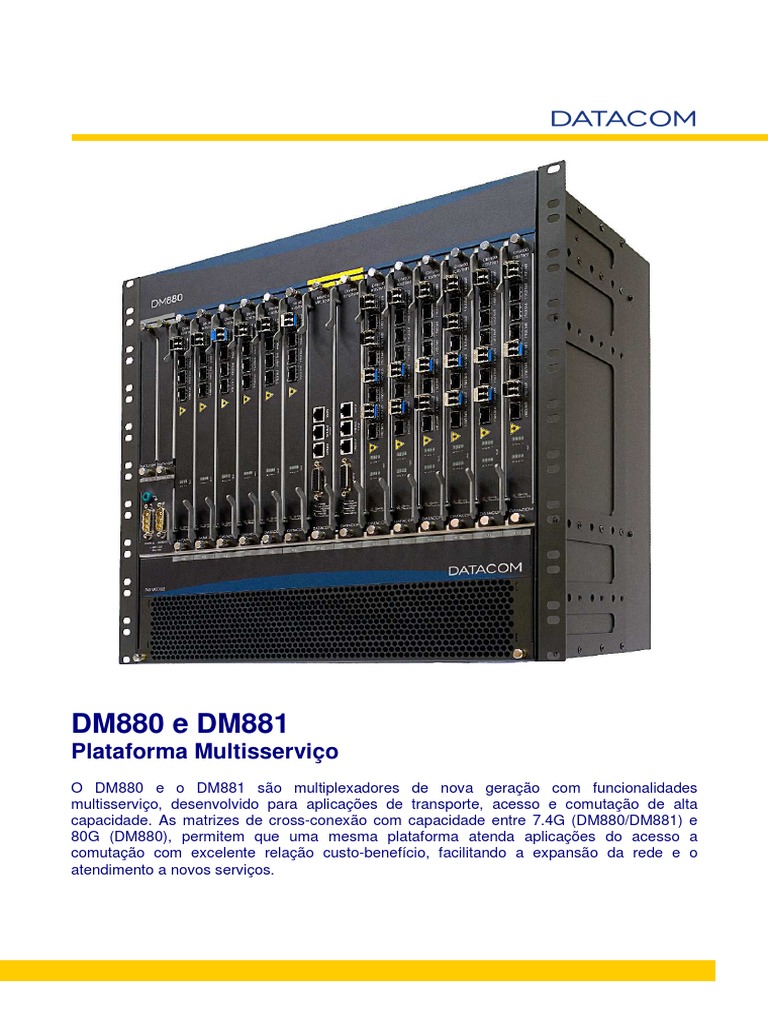 Multiplexadores DM880 e DM881 | PDF | Ethernet | Redes