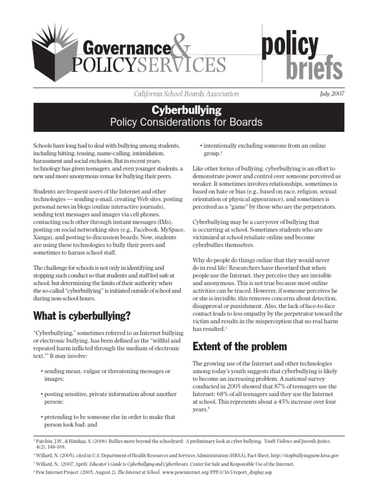 Cyberbullying | PDF | Cyberbullying | Bullying