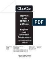 Club Car Engine Drivetrain Repair Rebuild