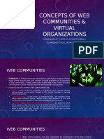 Concepts of Web Communities & Virtual Organizations (Clustergridcloud Computing)