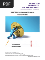 Download BSBFIM601A Manage Finances Trainer Assessment Guide by nanda SN295745157 doc pdf