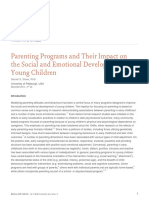 Parenting Programs and Their Impact on the Social and Emotional Development of Young Children