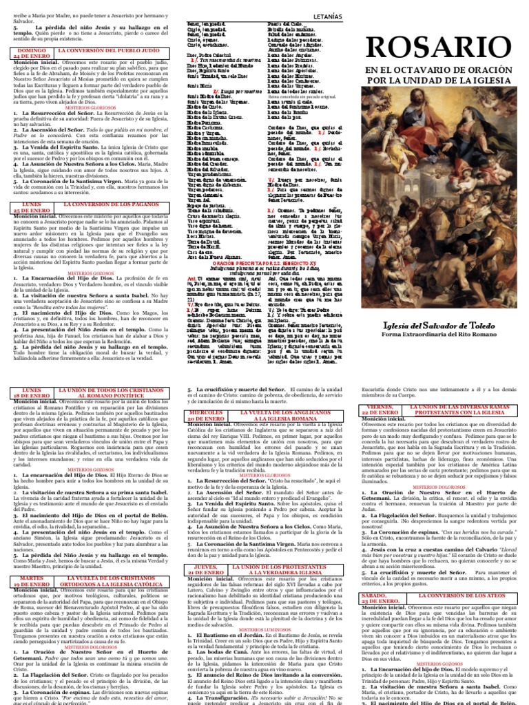 Oraciones por la Unidad de la Iglesia | PDF | María, madre de Jesús ...