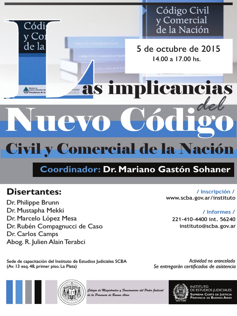 Las Implicancias Del Nuevo Código Civil y Comercial de La Nación | PDF ...
