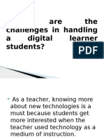 What Are The Challenges in Handling A Digital Learner Students?